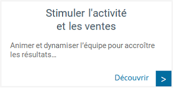 Efficacité commerciale - Stimuler l'activité et les ventes