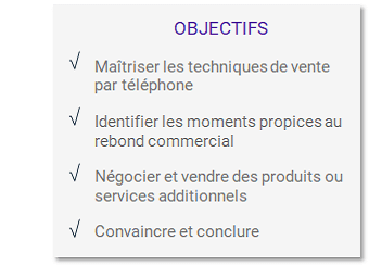 Objectifs formation Mener son action commerciale au téléphone