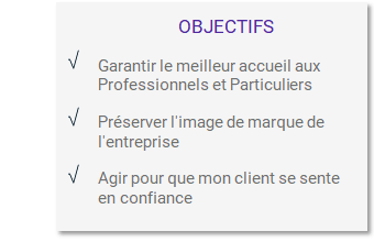 Objectifs Réussir l'accueil clients