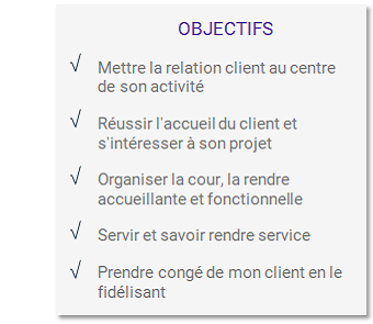 Objectifs formation Accueillir et servir le client dans la cour du négoce