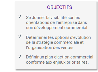 Objectifs du diagnostic de son action commerciale