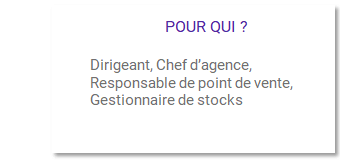 Pour qui les formations Gérer les stocks