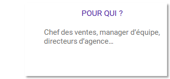 Pour qui les formations Manager son équipe de vente