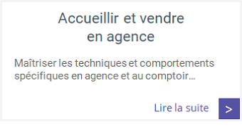 Formations - Accueillir et vendre en agence