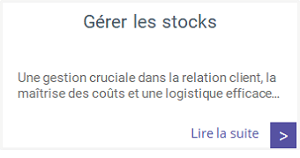 Formations - Gérer les stocks